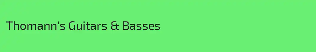 Thomann's Guitars & Basses